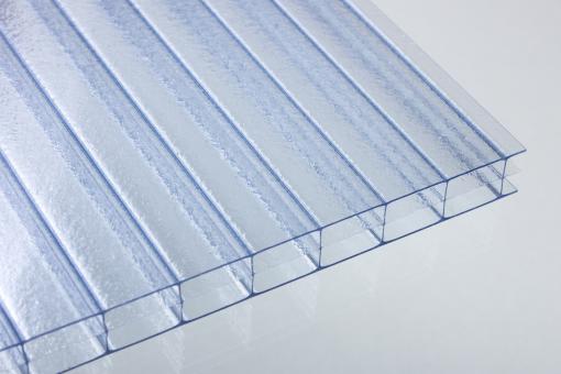 Polycarbonat Stegplatten 3-fach 16mm Crystal-Blue hellblau 